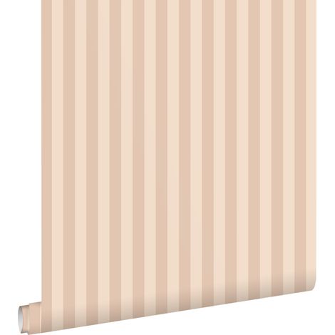 papier peint à rayures rose clair - ESTAhome (1/5)