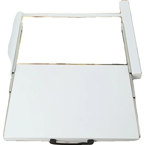 Support de machine à laver, acier laminé à froid, capacité de charge de 150 kg, dimensions 60 cm x 54 cm x 7,5 cm, compatible avec les appareils de 60x60 cm, tube carré de 20 mm d'épaisseur (1/5)