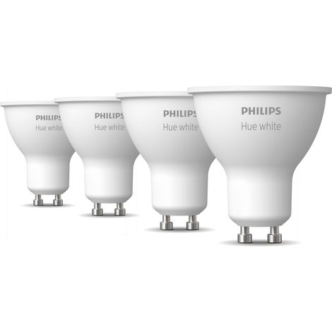 Philips Hue Kit d'extension GU10 avec 4 Spots LED Lumière blanche chaude - White (1/5)