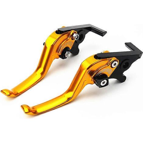 Accessoires moto adaptés à la Spring Breeze 150SC : frein à deux doigts court en alliage d'aluminium modifié, klaxon, embrayage (doré). (1/5)