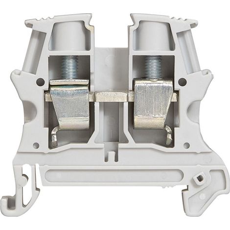 Connettore per barra di distribuzione a 2 fili, 10 mm², grigio, codice 037163