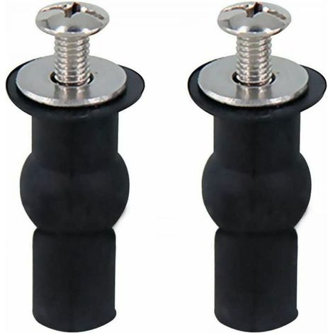 2PCS Toilet Seat Fixing Parts, Hinge Toilet Seat Fixing Parts Fit for All Toilets (18mm) (1/3)