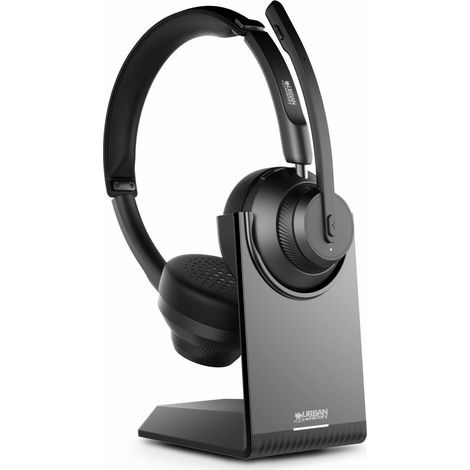 Auriculares Bluetooth con Micrófono Urban Factory HBV65UF Negro