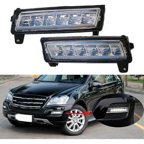 Aplicable a la luz diurna LED izquierda para W164 X164 X204 ML350 ML450 GL450 GLK350 1649060151 A1649060151 Edición 0617 (1/4)