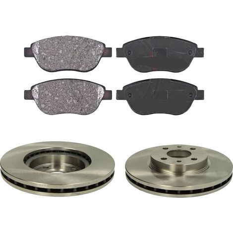 KIT FRENI ANTERIORI compatibile con LANCIA MUSA (350) - DISCHI + PASTIGLIE OEM: FDB1467 / 16422 /SOSTITUZIONE DIRETTA/BASSA POLVERE/SILENZIOSO