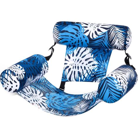 Schwimmender Stuhl – Faltbare Wasserhängematte mit Armlehnen – Pool-Set – Pool-Schwimmhilfe – Aufblasbares Luftbett – Geeignet für Pools und Strände (1/5)