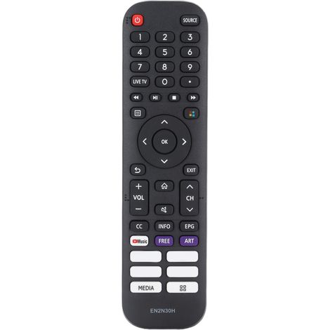 Télécommande universelle pour téléviseurs Hisense 55H6G, 55H77G, 55V6G, 55A60G, 55A60H, 55A60GMV, 55A6010GMV, 55A6030GMV (1/5)