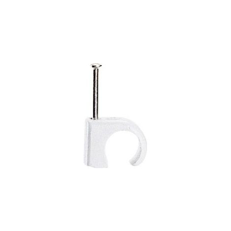 Cavaliers Multifix x 100 - souples - pour câble diamètre5-7mm - blanc