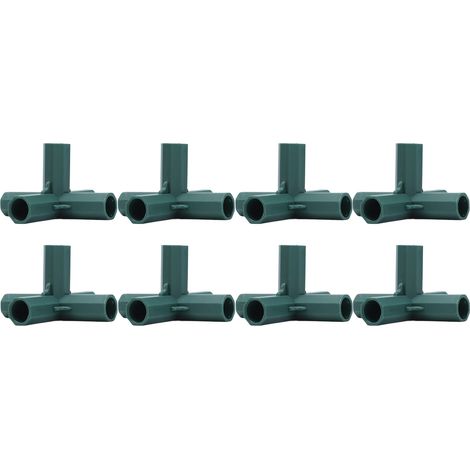 Lot de 8 supports pour plantes, 5 points d'attache, en plastique, pour tuteurs de jardin ou serre. (1/5)