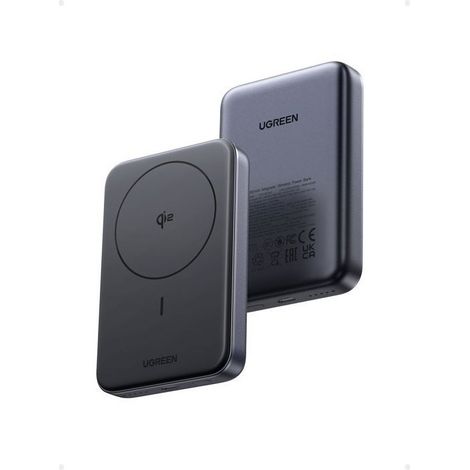 Batterie externe magnétique Ugreen PB761 10000mAh, Qi2, 30W, Magsafe + câble USB-C (noir)