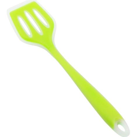 Spatule en silicone résistante à deux cent trente degrés avec fentes pour poisson et crêpe outil de cuisine anti adhérent (1/5)