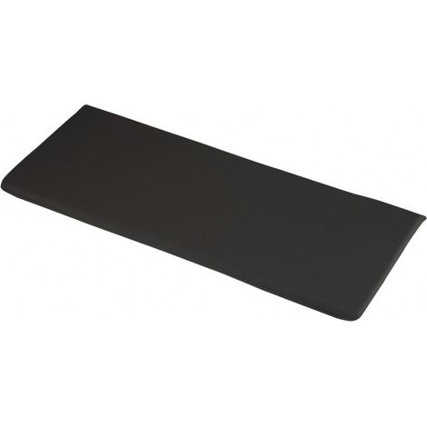 2 Seater Bench Outdoor Garden Furniture Cushion - L116 x W46 x H4 cm - Black