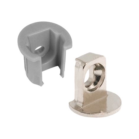 Sachet de 200 unités Support d'étagère à vis Greta en acier inoxydable 19 mm (1/4)