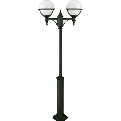 Columna clásica 2 brazos CLIC-CLAC GLOBO IP44 E27 2x42W 1920mm Negro