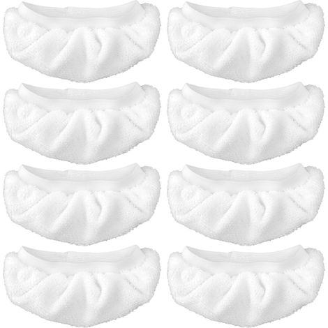 Housse en microfibre ultrafine réutilisable et lavable pour nettoyeur vapeur portable – Compatible avec la plupart des modèles, absorption élevée, sans peluches, idéale pour vitres, miroirs et surface (1/4)