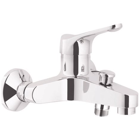 Robinet mitigeur bain-douche mural, finition chromée - Access, Rolf