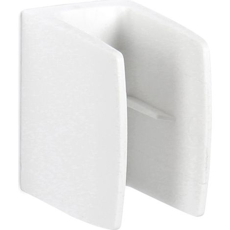 Zurfluh Feller – Bloqueur de manivelle pour volet roulant – Compatible tige ronde/hexagonale Ø10/12 mm – Fixation par vissage – PVC blanc discret