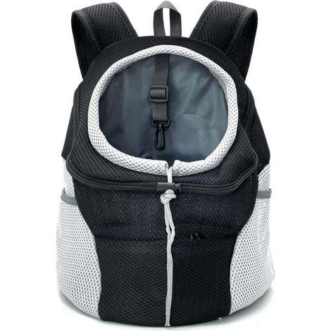 Sac à dos de transport pour chien avec tête respirante et bretelles rembourrées pour randonnée et voyage Ortviai (1/4)