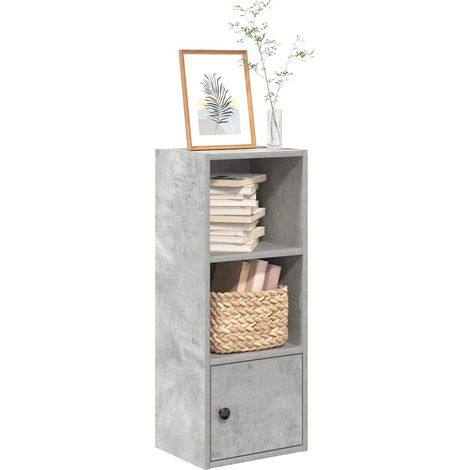 Bücherregal Betongrau 31x24x77 cm Holzwerkstoff