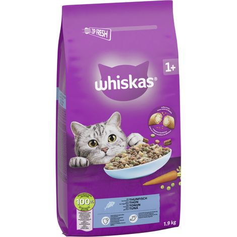 Whiskas Trockenfutter Adult 1+ mit Thunfisch 1,9 kg (1/3)