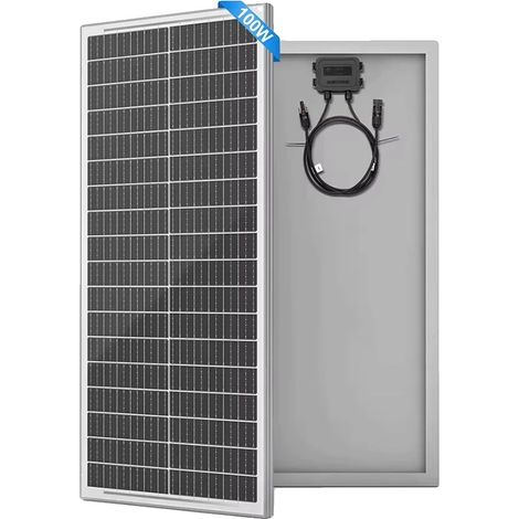 Solarpanel, hohe Effizienz, langlebiges Design, 100W 1Stück (1/2)