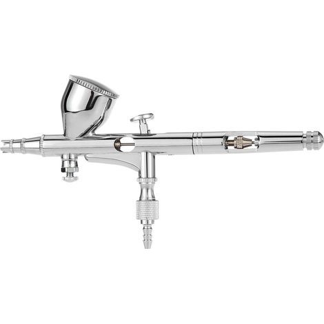 Aérographe professionnel à gravité KKmoon pour peinture artistique, tatouage, modélisme et manucure (0,2 mm, 9 cc). (1/5)