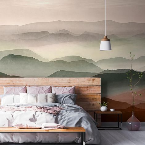 A.S. Creation Livingwalls Fototapete The Wall III 398971 Eine Rolle Ein Motiv 371 x 280 cm Rot Grün Violett (1/4)
