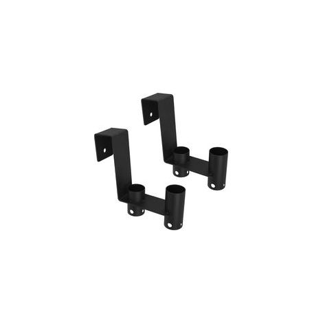 2 Pièces Crochets de Rangement Robustes pour Clôture de Piscine Lot de Supports Métalliques pour Outils de Nettoyage Installation Facile et Résistance Aux Intempéries Organisateur