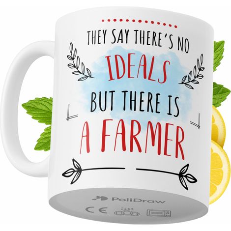Lustige Kaffeetasse mit witzigem Textdesign für Bauern – ideal für Geburtstage, Namenstage und Feiertage. Hochwertige Tasse für besondere Anlässe, ob zu Hause, im Büro oder bei der Arbeit. Farbe: Weiß