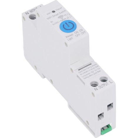 WLAN-Zeitschaltuhr mit Fernbedienungsrelais, 1-polig, 40 A, 230 V AC für Haushaltsgeräte