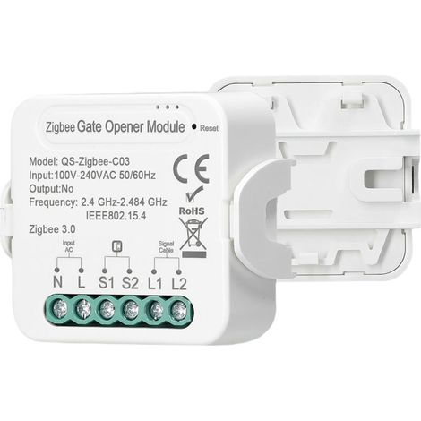 Ouvre-porte de garage intelligent Tuya ZigBee, contrôleur d'ouverture de porte de garage, contrôle à distance par application mobile, compatible avec Alexa Google Home pour le contrôle voca (1/5)
