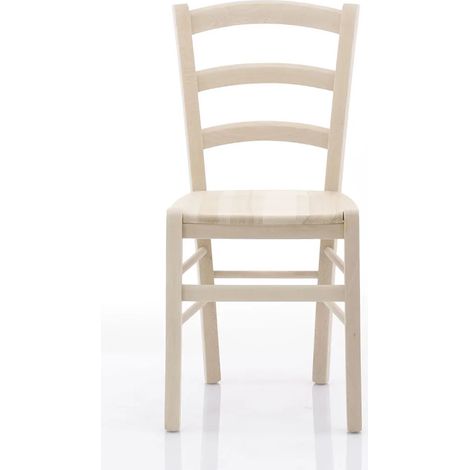 Sedia Venezia con seduta in legno - Grezzo non trattato 41x45x88 seduta 46 (1/3)