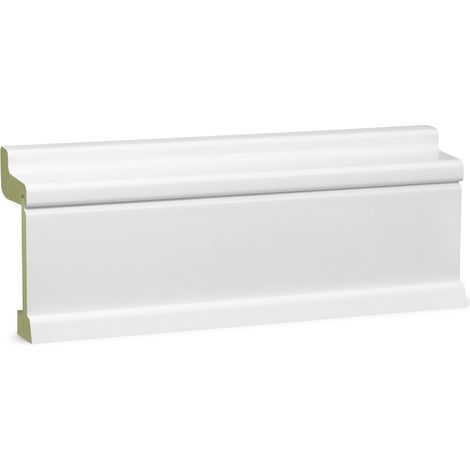 KGM Heizrohrverkleidung Ober/Unterteil weiß foliert modern feuchtebeständig 2,4m