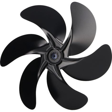 Ofenlüfterflügel aus hochtemperaturbeständiger Aluminiumlegierung, schwarz, Ersatzflügel für Kaminlüfter, 6 Flügel (1/5)