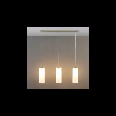 [NEUWERTIG] B-Ware Lindby Vinsta Hängeleuchte Pendelleuchte Deckenlampe 3-flmg E27 weißes Glas (1/2)