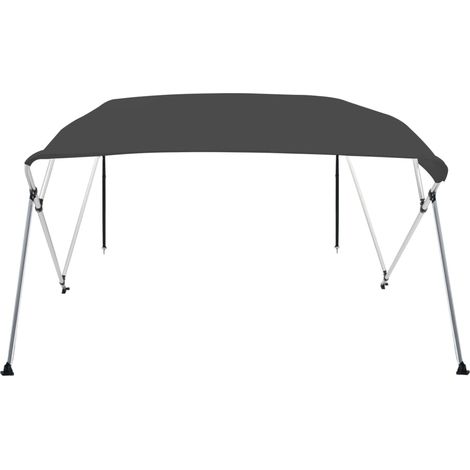 Auvent bimini à 4 arceaux Anthracite 243x180x137 cm (1/5)