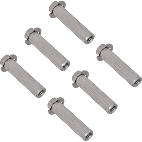 Kit de 10 tiges hexagonales en acier inoxydable de 8 mm avec circlips pour TETRIX4106-4008-0240 (1/5)