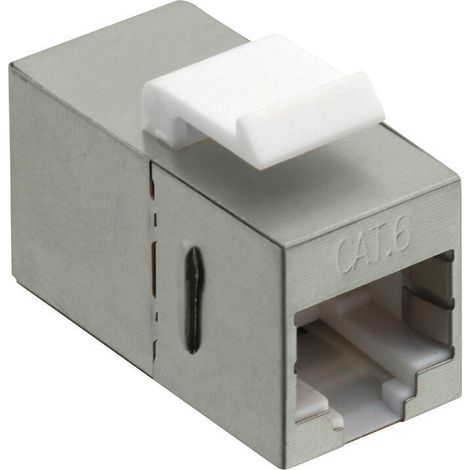 Acoplador RJ45 blindado LogiLink Keystone Cat.6 con pestillo, NK4011