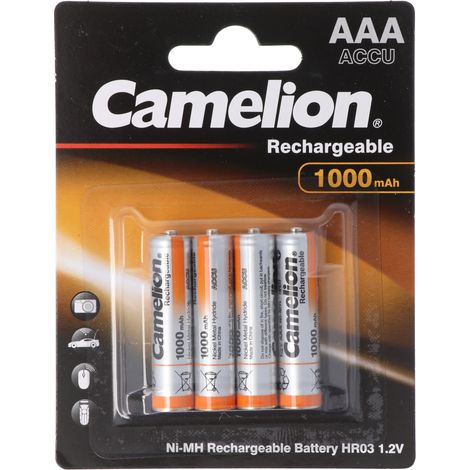 CAMELION NiMH-Micro-Akku 1000 mAh, 4 Stück (1/5)