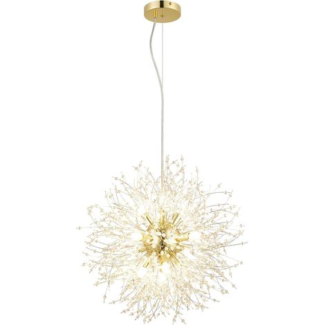 1 Lustre Cristal, Design Pissenlit, LED Couleurs Changeantes, Blanc Chaud Froid, Salon Chambre (1/5)