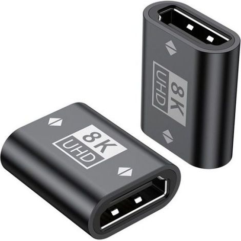Adaptateur HDMI 2.1 Femelle à Femelle 8K - Coupleur d'Extension HDMI Haute Vitesse et Résolution Le noir (1/4)