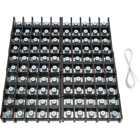 50 bornes de jonction TBR-100, barrière de protection, connecteurs haute intensité durables, lot de 50 pièces (1/5)