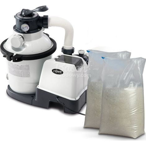 Pompa filtro a sabbia 12000 l/h INTEX 26652 + 50 kg di sabbia (1/3)