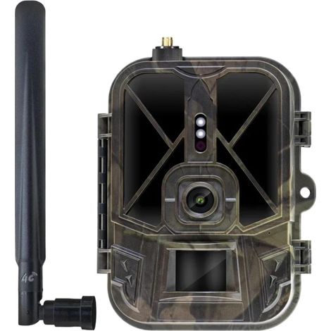 Caméra Faune Sauvage Caméra 4G 4K 36MP for La Faune Et Les Sentiers De Chasse Enregistreur Vidéo Photo Télécommandé APP, Extérieure Étanche Surveillance Fiable Précise (1/5)