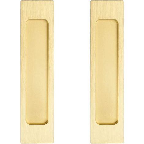 Lot de 2 Poignées de Porte de Grange Coulissante pour Poche de Placard, Encastrée - 150 mm