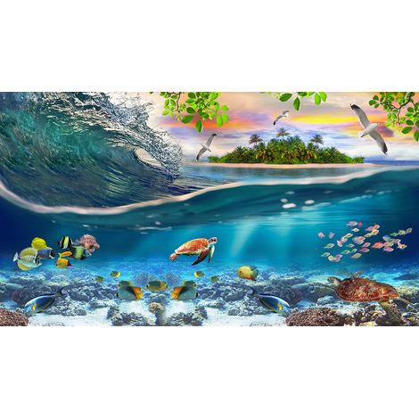 Papier peint panoramique - Océan - 130 cm x 73 cm (1/2)