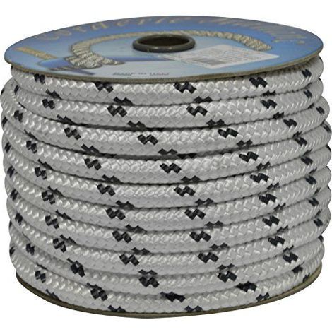 Corderie Italiane 006000761 Corde nautique, 12 mm x 20 m, Blanc/Bleu