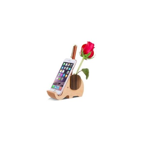 Porte-stylo éléphant, grand format, organisateur de bureau avec support téléphone