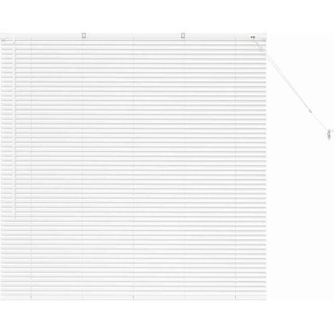 Maison Exclusive - Tendaggi a veneziana Bianco 130 x 130 cm Alluminio