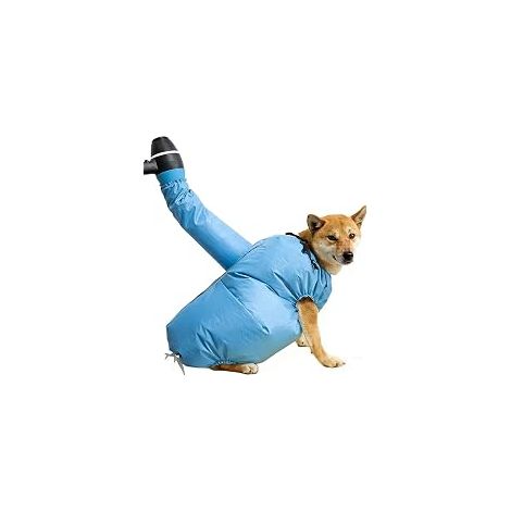 Sac de séchage pour chien et chat, manteau de toilettage mains libres, séchage rapide après le bain, accessoire de toilettage portable pour animaux – Taille XL (1/5)